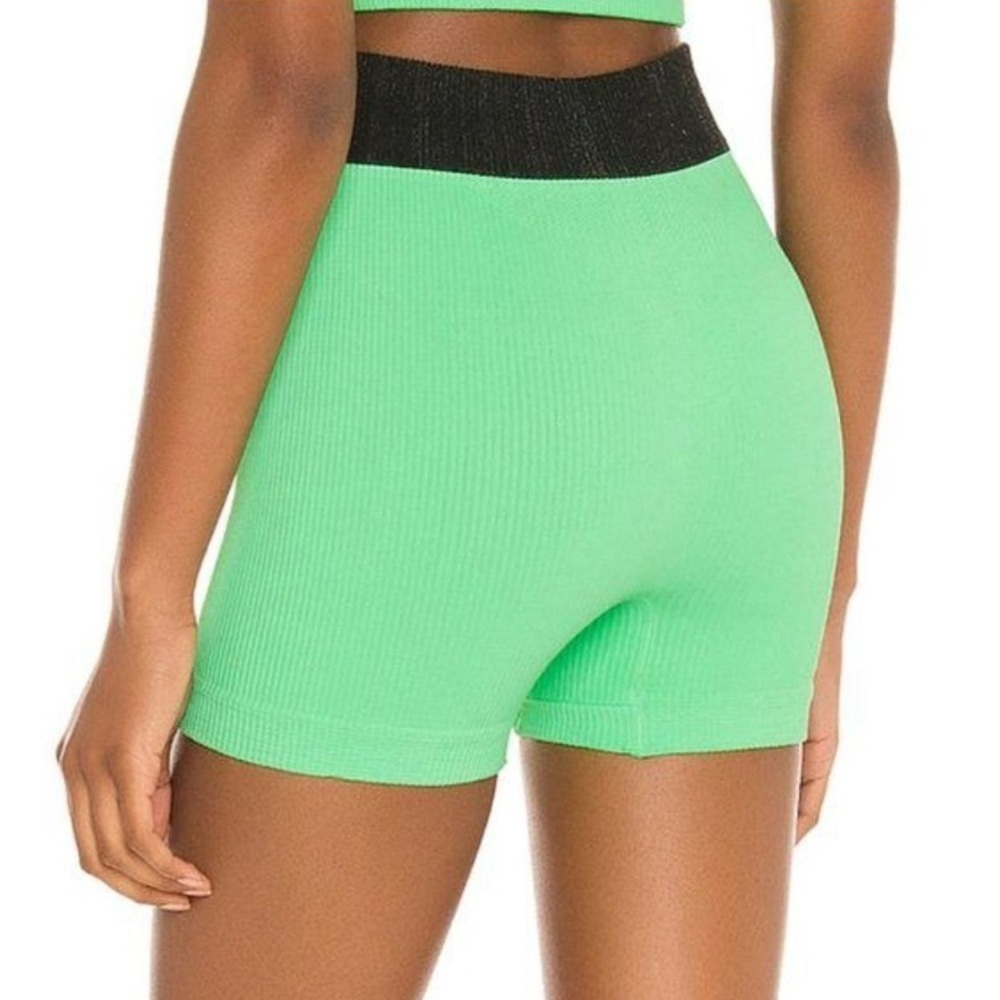 FP Movement Free People Fresh Cut Green Athletic Ribbed Shorts Size XS/S - Picture 13 of 13
